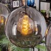 Koyoto hanging light, globe light, pendant light Smoke-coloured, 4-light sources