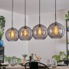 Koyoto hanging light, globe light, pendant light Smoke-coloured, 4-light sources