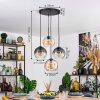 Koyoto hanging light, globe light, pendant light Amber, clear, Smoke-coloured, 4-light sources