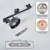 Chehalis ceiling light, globe light Amber, Smoke-coloured, 3-light sources