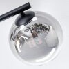Chehalis ceiling light, globe light Amber, clear, Smoke-coloured, 3-light sources