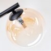 Chehalis ceiling light, globe light Amber, clear, Smoke-coloured, 3-light sources