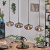 Mertola hanging light, pendant light Smoke-coloured, 4-light sources