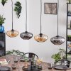 Mertola hanging light, pendant light Amber, Smoke-coloured, 4-light sources