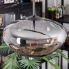 Mertola hanging light, pendant light Amber, Smoke-coloured, 4-light sources