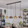 Mertola hanging light, pendant light Amber, Smoke-coloured, 4-light sources