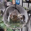 Koyoto hanging light, globe light, pendant light clear, Smoke-coloured, 4-light sources