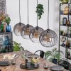 Koyoto hanging light, globe light, pendant light clear, Smoke-coloured, 4-light sources