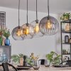 Koyoto hanging light, globe light, pendant light Amber, clear, Smoke-coloured, 4-light sources