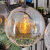 Koyoto hanging light, globe light, pendant light Amber, clear, Smoke-coloured, 4-light sources