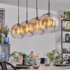 Koyoto hanging light, globe light, pendant light Amber, clear, 4-light sources