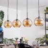Koyoto hanging light, globe light, pendant light Amber, 4-light sources