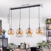 Koyoto hanging light, globe light, pendant light Amber, 4-light sources