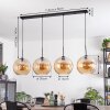 Koyoto hanging light, globe light, pendant light Amber, 4-light sources