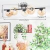 Chehalis ceiling light, globe light Amber, 5-light sources