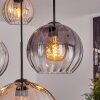 Koyoto hanging light, globe light, pendant light Amber, clear, Smoke-coloured, 4-light sources