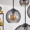 Koyoto hanging light, globe light, pendant light 30 cm Smoke-coloured, 4-light sources