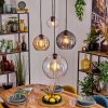 Koyoto hanging light, globe light, pendant light Amber, clear, Smoke-coloured, 4-light sources