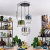 Lauden hanging light, pendant light blue, green, clear, Smoke-coloured, 3-light sources