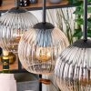 Koyoto hanging light, globe light, pendant light Ecru, black, 3-light sources