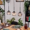 Koyoto hanging light, globe light, pendant light Ecru, black, 3-light sources