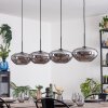 Mertola hanging light, pendant light Smoke-coloured, 4-light sources