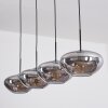 Mertola hanging light, pendant light Smoke-coloured, 4-light sources