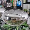 Mertola hanging light, pendant light clear, Smoke-coloured, 4-light sources