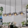 Mertola hanging light, pendant light clear, Smoke-coloured, 4-light sources