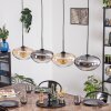 Mertola hanging light, pendant light Amber, clear, Smoke-coloured, 4-light sources