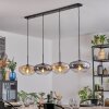 Mertola hanging light, pendant light Amber, clear, Smoke-coloured, 4-light sources