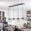 Mertola hanging light, pendant light clear, Smoke-coloured, 4-light sources