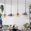Mertola hanging light, pendant light Amber, clear, Smoke-coloured, 4-light sources