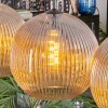 Koyoto hanging light, globe light, pendant light Amber, 4-light sources