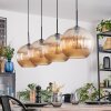 Koyoto hanging light, globe light, pendant light Amber, 4-light sources