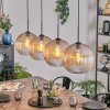 Koyoto hanging light, globe light, pendant light Amber, clear, 4-light sources