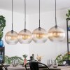 Koyoto hanging light, globe light, pendant light Amber, clear, 4-light sources