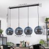 Koyoto hanging light, globe light, pendant light blue, 4-light sources