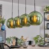 Koyoto hanging light, globe light, pendant light green, 4-light sources