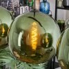 Koyoto hanging light, globe light, pendant light green, 4-light sources