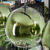 Koyoto hanging light, globe light, pendant light green, clear, 4-light sources