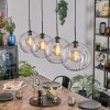 Koyoto hanging light, globe light, pendant light clear, 4-light sources