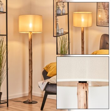 Bassagoda floor lamp Ecru, black, 1-light source