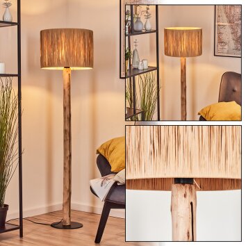 Granja floor lamp Ecru, black, 1-light source