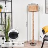 Granja floor lamp Ecru, black, 1-light source