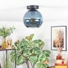 Koyoto ceiling light, globe light 20 cm blue, 1-light source
