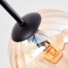 Koyoto ceiling light, globe light 77.5 cm Amber, clear, Smoke-coloured, 6-light sources