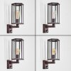 Monfanim outdoor wall light, wall light rust-coloured, 1-light source, Motion sensor