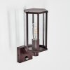 Monfanim outdoor wall light, wall light rust-coloured, 1-light source, Motion sensor