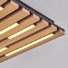 Vorlix ceiling light LED Wood like finish, black, 1-light source